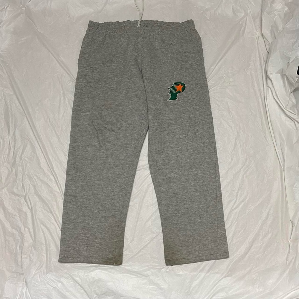 Grey baggy wide leg sweat pants
